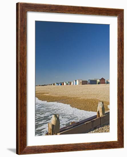 Beach Huts, Hayling Island, Hampshire, England, United Kingdom, Europe-James Emmerson-Framed Photographic Print