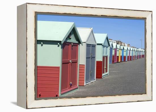 Beach Huts, Hove, Near Brighton, Sussex, England-Natalie Tepper-Framed Stretched Canvas