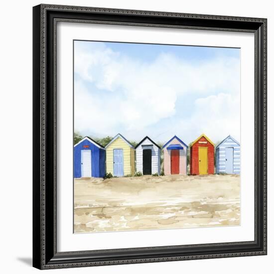 Beach Huts I-Grace Popp-Framed Premium Giclee Print