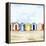 Beach Huts II-Grace Popp-Framed Stretched Canvas