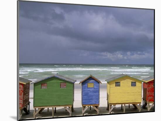 Beach Huts, Muizenberg, Cape Peninsula, South Africa, Africa-Steve & Ann Toon-Mounted Photographic Print
