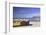 Beach huts on Muizenburg Beach, Cape Town, Western Cape, South Africa, Africa-Ian Trower-Framed Photographic Print