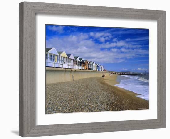 Beach Huts, Southwold, Suffolk, England, UK, Europe-Fraser Hall-Framed Photographic Print