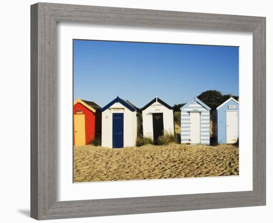 Beach Huts, Southwold, Suffolk, England, United Kingdom, Europe-Amanda Hall-Framed Photographic Print