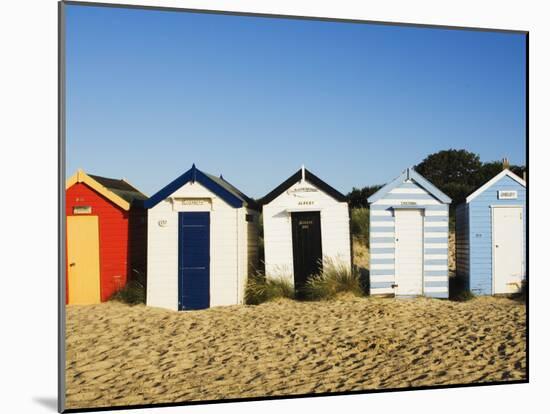 Beach Huts, Southwold, Suffolk, England, United Kingdom, Europe-Amanda Hall-Mounted Photographic Print