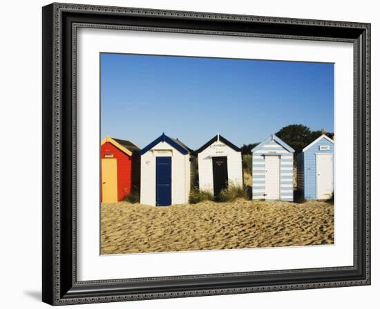 Beach Huts, Southwold, Suffolk, England, United Kingdom, Europe-Amanda Hall-Framed Photographic Print