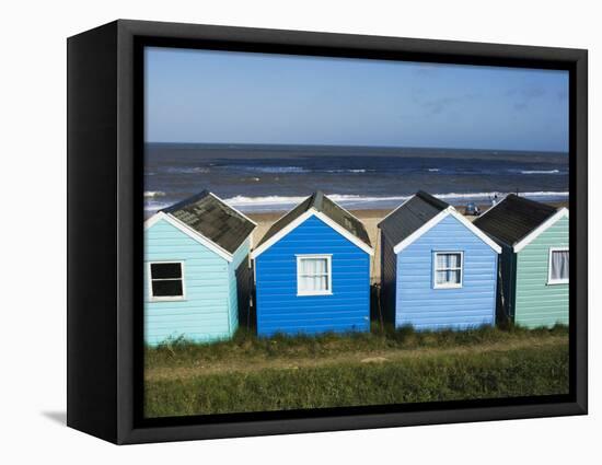 Beach Huts, Southwold, Suffolk, England, United Kingdom-Amanda Hall-Framed Premier Image Canvas