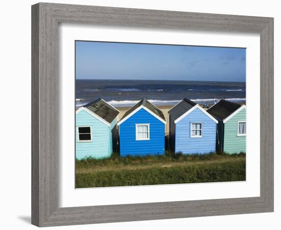 Beach Huts, Southwold, Suffolk, England, United Kingdom-Amanda Hall-Framed Photographic Print