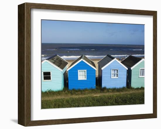 Beach Huts, Southwold, Suffolk, England, United Kingdom-Amanda Hall-Framed Photographic Print