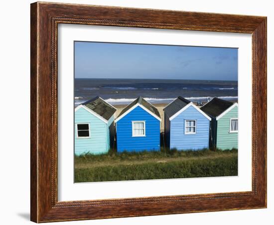 Beach Huts, Southwold, Suffolk, England, United Kingdom-Amanda Hall-Framed Photographic Print