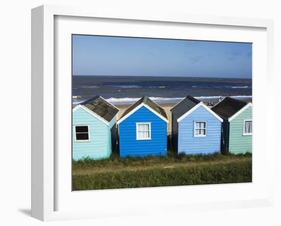 Beach Huts, Southwold, Suffolk, England, United Kingdom-Amanda Hall-Framed Photographic Print