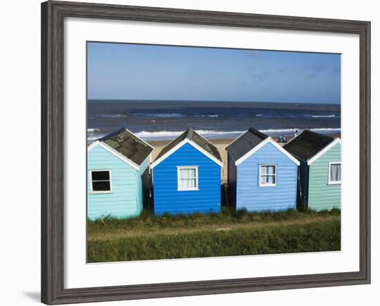 Beach Huts, Southwold, Suffolk, England, United Kingdom-Amanda Hall-Framed Photographic Print