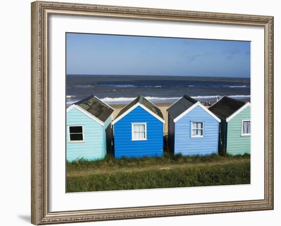 Beach Huts, Southwold, Suffolk, England, United Kingdom-Amanda Hall-Framed Photographic Print