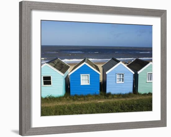 Beach Huts, Southwold, Suffolk, England, United Kingdom-Amanda Hall-Framed Photographic Print