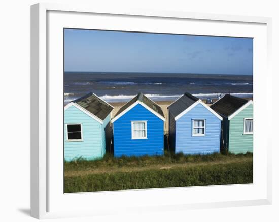 Beach Huts, Southwold, Suffolk, England, United Kingdom-Amanda Hall-Framed Photographic Print