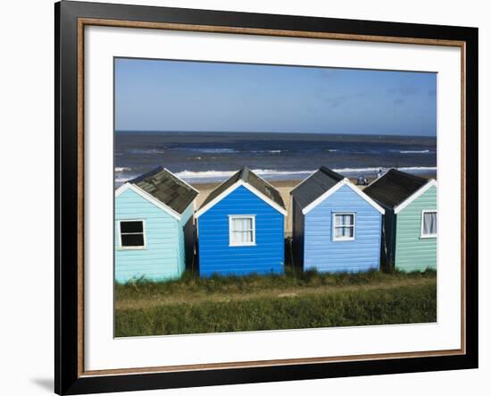 Beach Huts, Southwold, Suffolk, England, United Kingdom-Amanda Hall-Framed Photographic Print