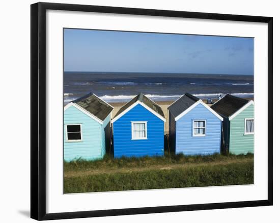 Beach Huts, Southwold, Suffolk, England, United Kingdom-Amanda Hall-Framed Photographic Print