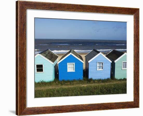 Beach Huts, Southwold, Suffolk, England, United Kingdom-Amanda Hall-Framed Photographic Print