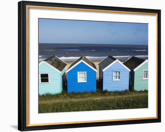 Beach Huts, Southwold, Suffolk, England, United Kingdom-Amanda Hall-Framed Photographic Print