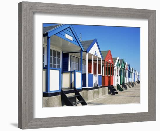 Beach Huts, Southwold, Suffolk, England, United Kingdom-David Hunter-Framed Photographic Print