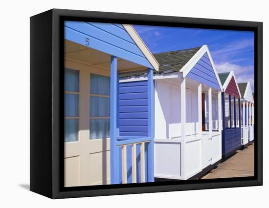 Beach Huts, Southwold, Suffolk, England-Amanda Hall-Framed Premier Image Canvas