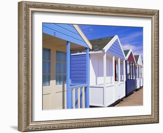 Beach Huts, Southwold, Suffolk, England-Amanda Hall-Framed Photographic Print