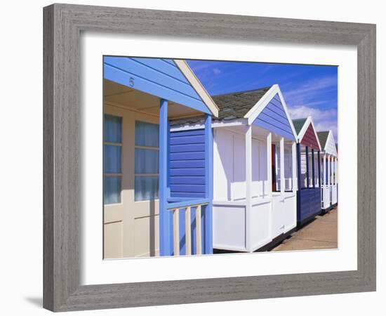 Beach Huts, Southwold, Suffolk, England-Amanda Hall-Framed Photographic Print