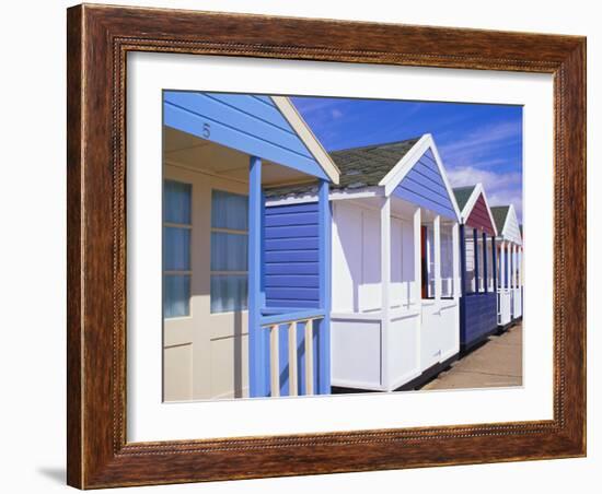 Beach Huts, Southwold, Suffolk, England-Amanda Hall-Framed Photographic Print