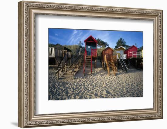 Beach Huts, Wells-Next-The Sea, Norfolk, England.-Joe Cornish-Framed Photo