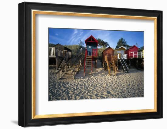 Beach Huts, Wells-Next-The Sea, Norfolk, England.-Joe Cornish-Framed Photo