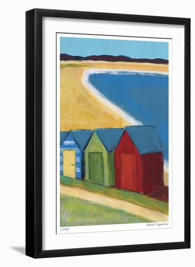 Beach Huts-Gale McKee-Framed Giclee Print