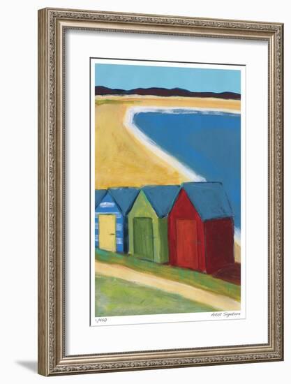 Beach Huts-Gale McKee-Framed Giclee Print