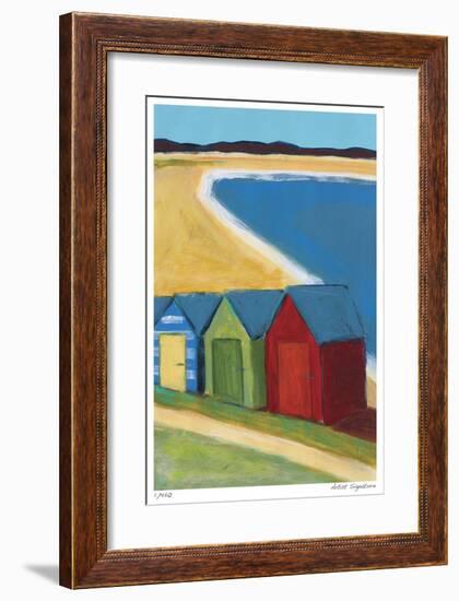 Beach Huts-Gale McKee-Framed Giclee Print