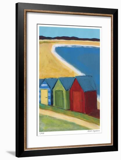 Beach Huts-Gale McKee-Framed Giclee Print