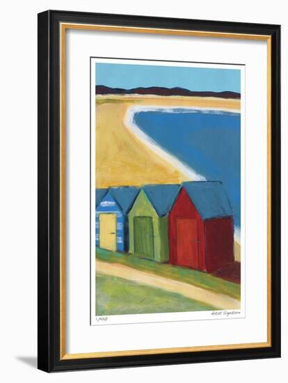 Beach Huts-Gale McKee-Framed Giclee Print