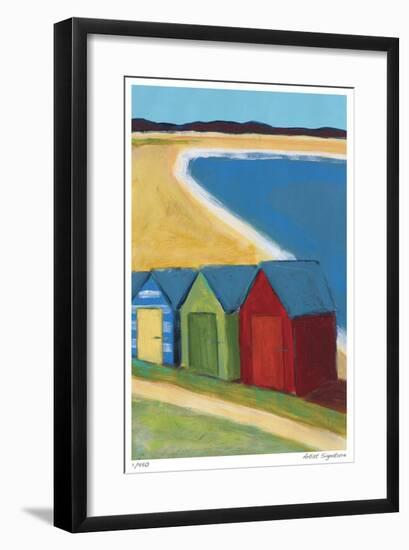 Beach Huts-Gale McKee-Framed Giclee Print