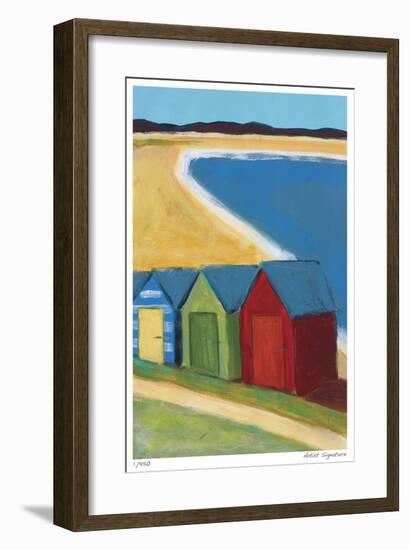 Beach Huts-Gale McKee-Framed Giclee Print