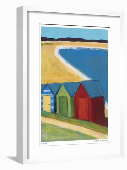 Beach Huts-Gale McKee-Framed Giclee Print