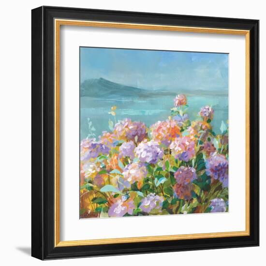 Beach Hydrangeas-Danhui Nai-Framed Art Print