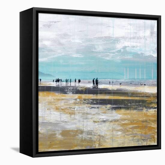 Beach III-Clara Summer-Framed Stretched Canvas