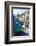 Beach in a Cove, Praiano, Amalfi Coast, Italy-George Oze-Framed Photographic Print