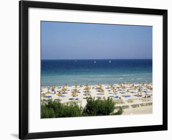 Beach in Alcudia, Majorca, Balearic Islands, Spain, Mediterranean-Hans Peter Merten-Framed Photographic Print