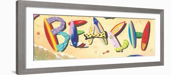 Beach in Boards-Scott Westmoreland-Framed Art Print