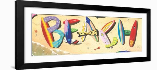 Beach in Boards-Scott Westmoreland-Framed Art Print