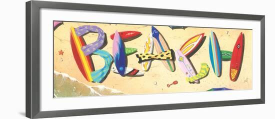 Beach in Boards-Scott Westmoreland-Framed Art Print