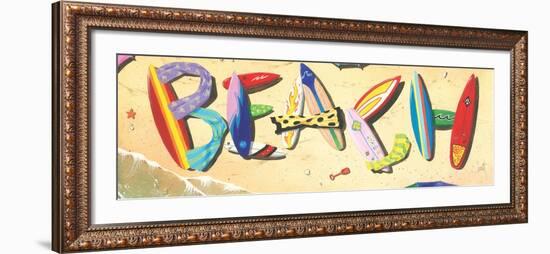 Beach in Boards-Scott Westmoreland-Framed Art Print