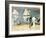 Beach in La Concha Bay in San Sebastián-Joaquín Sorolla y Bastida-Framed Art Print