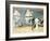 Beach in La Concha Bay in San Sebastian-Joaquín Sorolla y Bastida-Framed Art Print