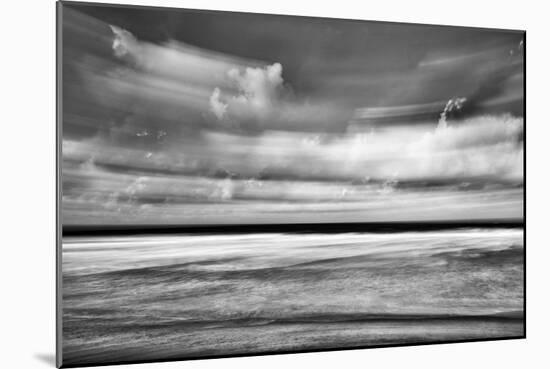 Beach in Motion BW-Lee Peterson-Mounted Photo