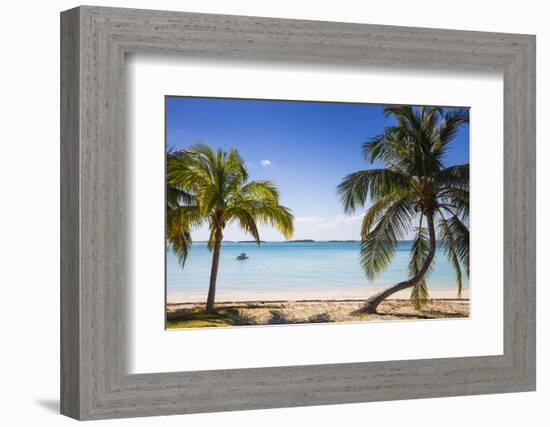 Beach in North of island, Hope Town, Elbow Cay, Abaco Islands, Bahamas, West Indies, Central Americ-Jane Sweeney-Framed Photographic Print